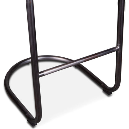 Chiavari Leather Bar Chair by World Interiors. Made from unique in a transitional style.