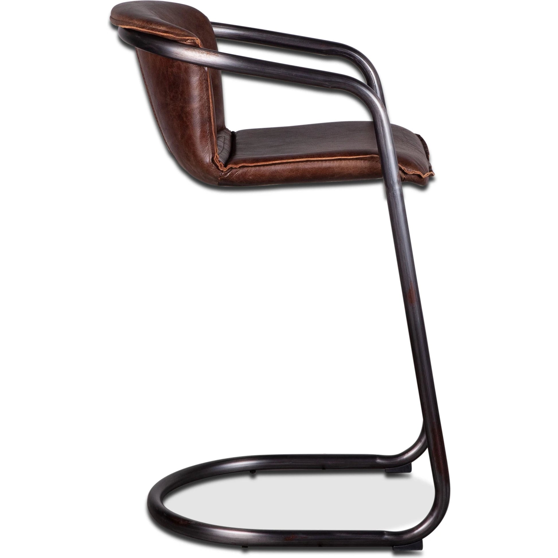 Chiavari Leather Bar Chair by World Interiors. Made from unique in a transitional style.