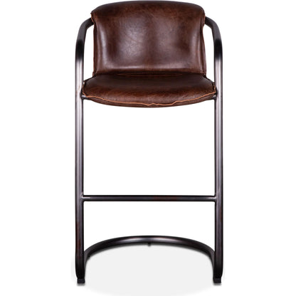 Chiavari Leather Bar Chair by World Interiors. Made from unique in a transitional style.