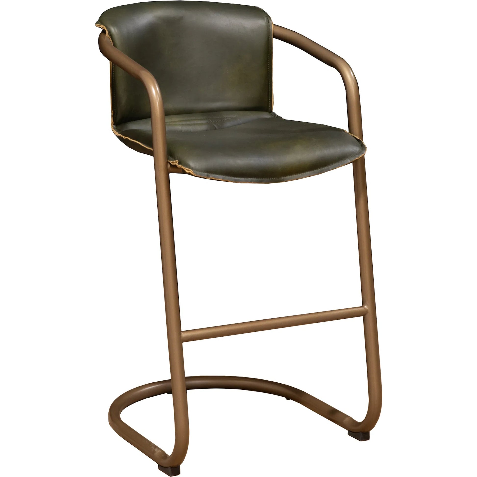 Chiavari Leather Bar Chair by World Interiors. Made from unique in a transitional style.