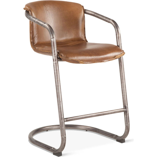 Chiavari Leather Counter Chair by World Interiors. Made from unique in a transitional style.