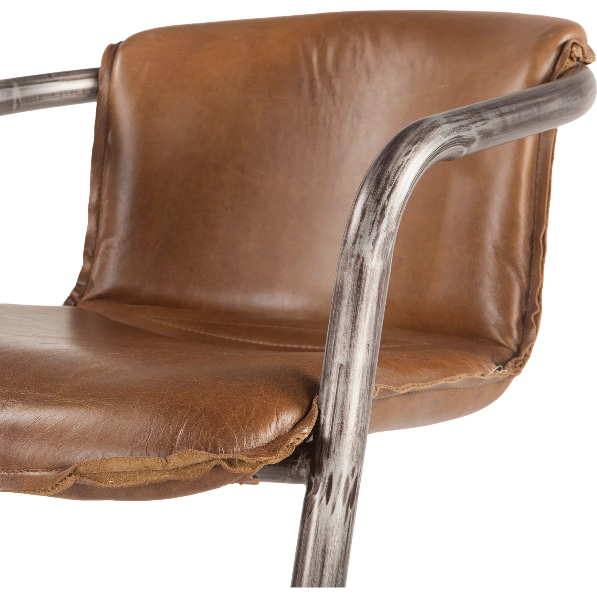 Chiavari Leather Counter Chair by World Interiors. Made from unique in a transitional style.