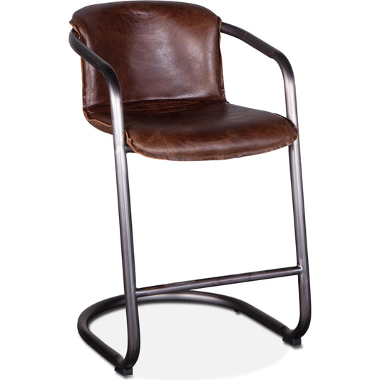 Chiavari Leather Counter Chair by World Interiors. Made from unique in a transitional style.
