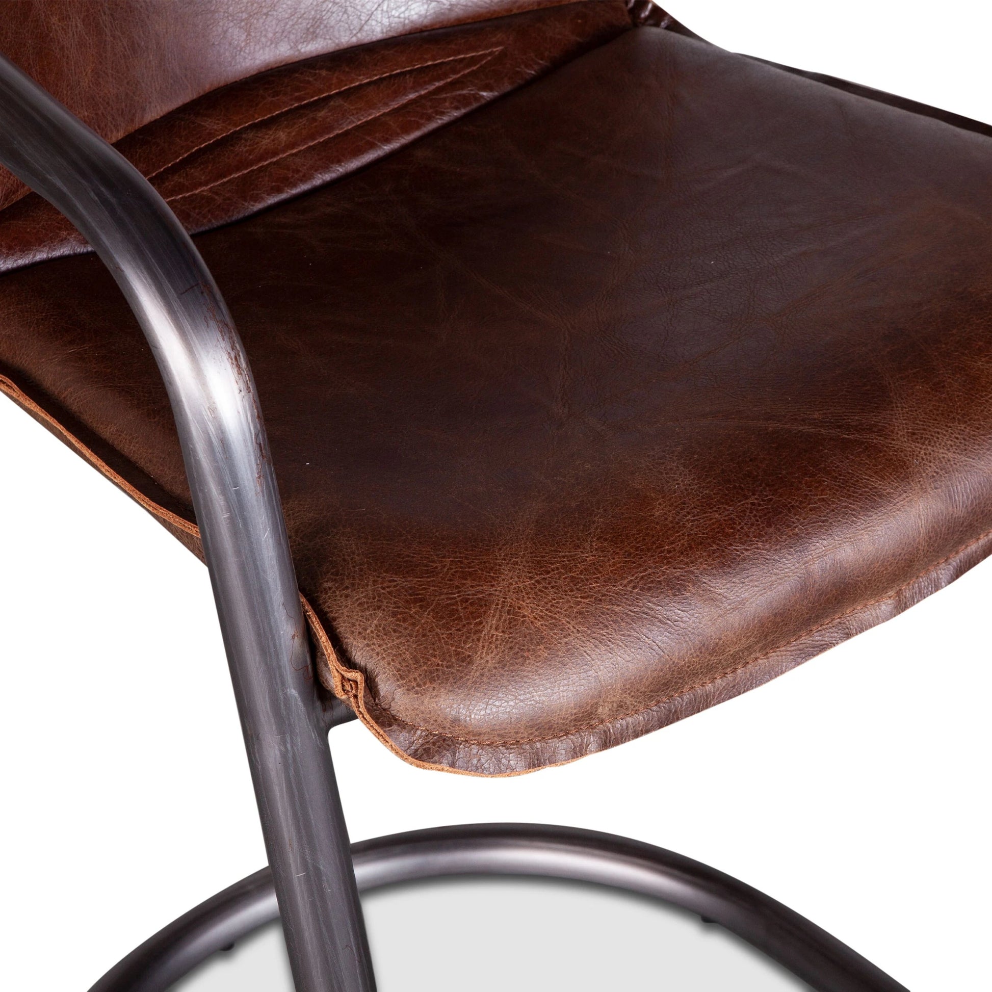 Chiavari Leather Counter Chair by World Interiors. Made from unique in a transitional style.
