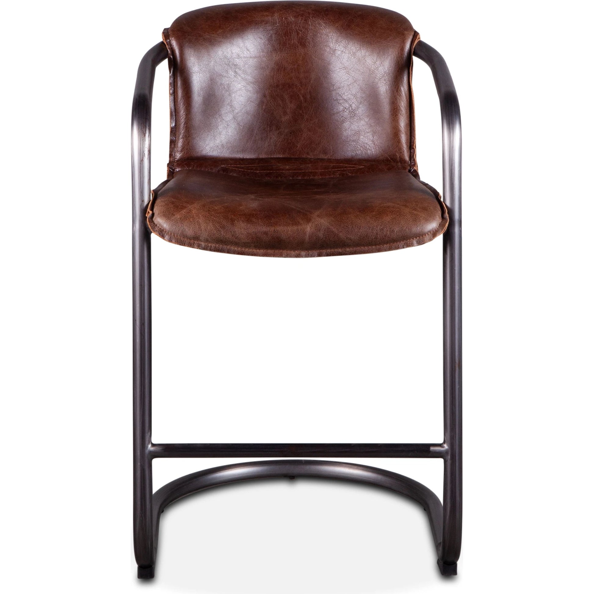 Chiavari Leather Counter Chair by World Interiors. Made from unique in a transitional style.