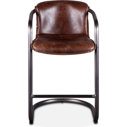 Chiavari Leather Counter Chair by World Interiors. Made from unique in a transitional style.