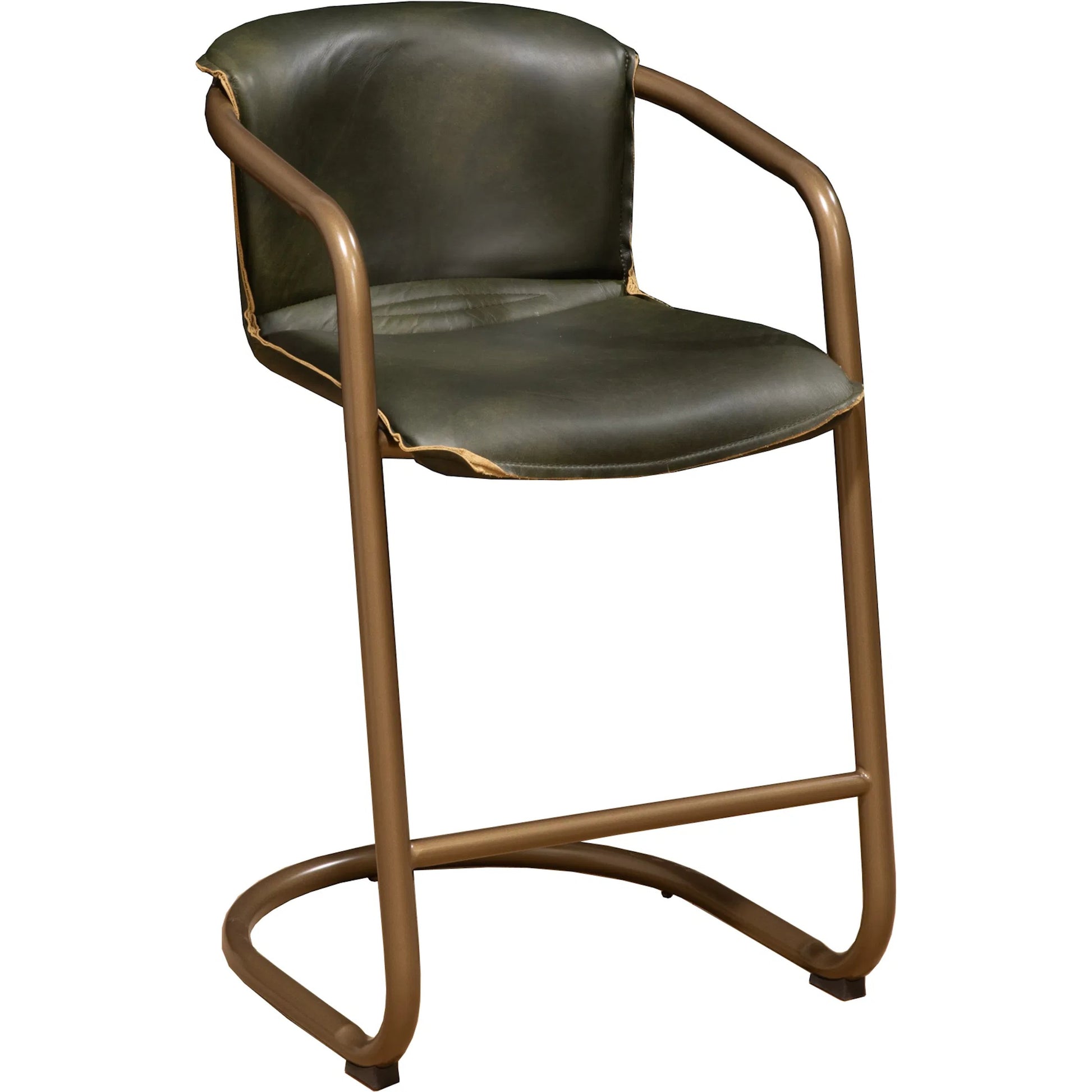 Chiavari Leather Counter Chair by World Interiors. Made from unique in a transitional style.