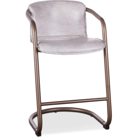 Chiavari Leather Counter Chair by World Interiors. Made from unique in a transitional style.