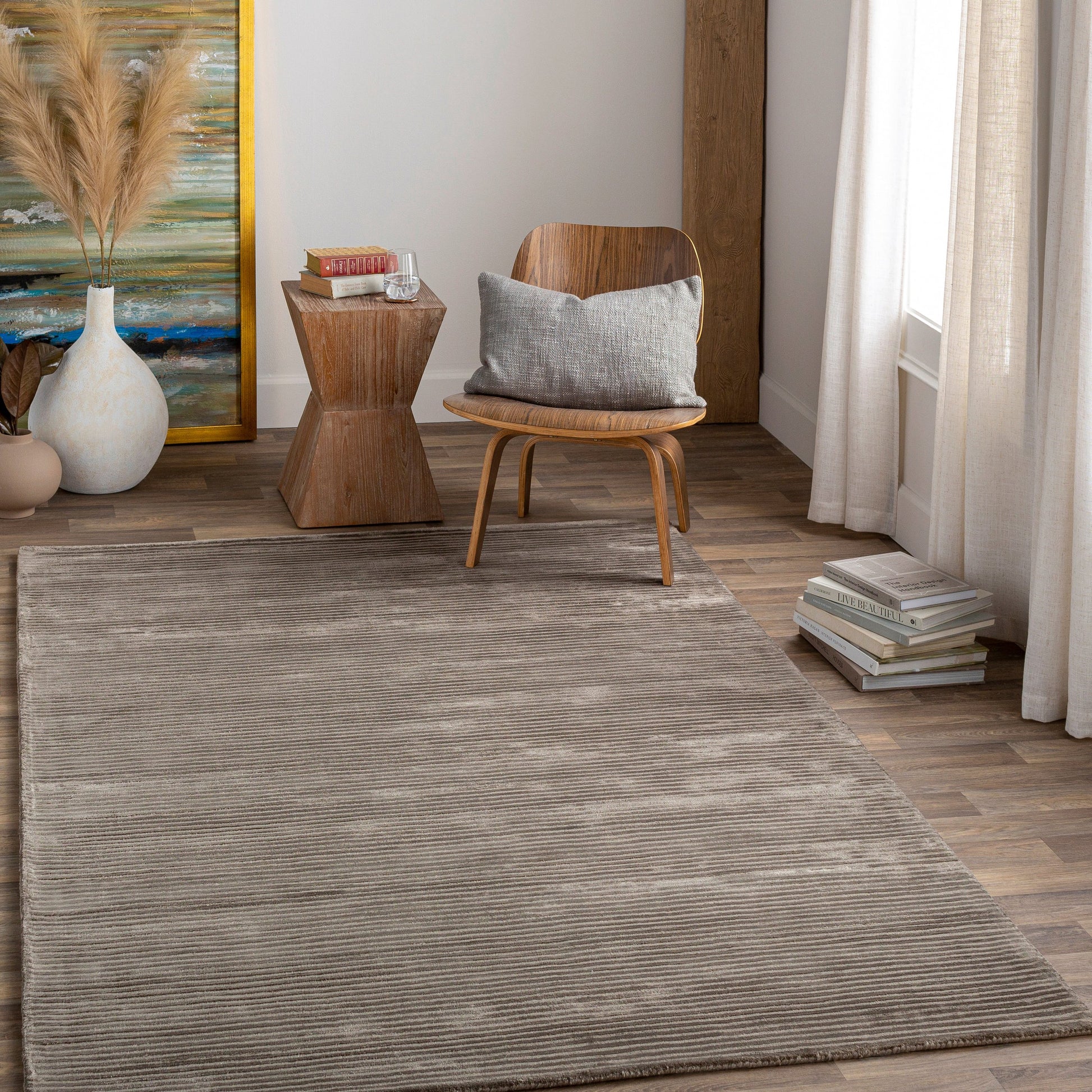 Graphite Rug - 629 by Surya. Made from 100% viscose in a unique style.