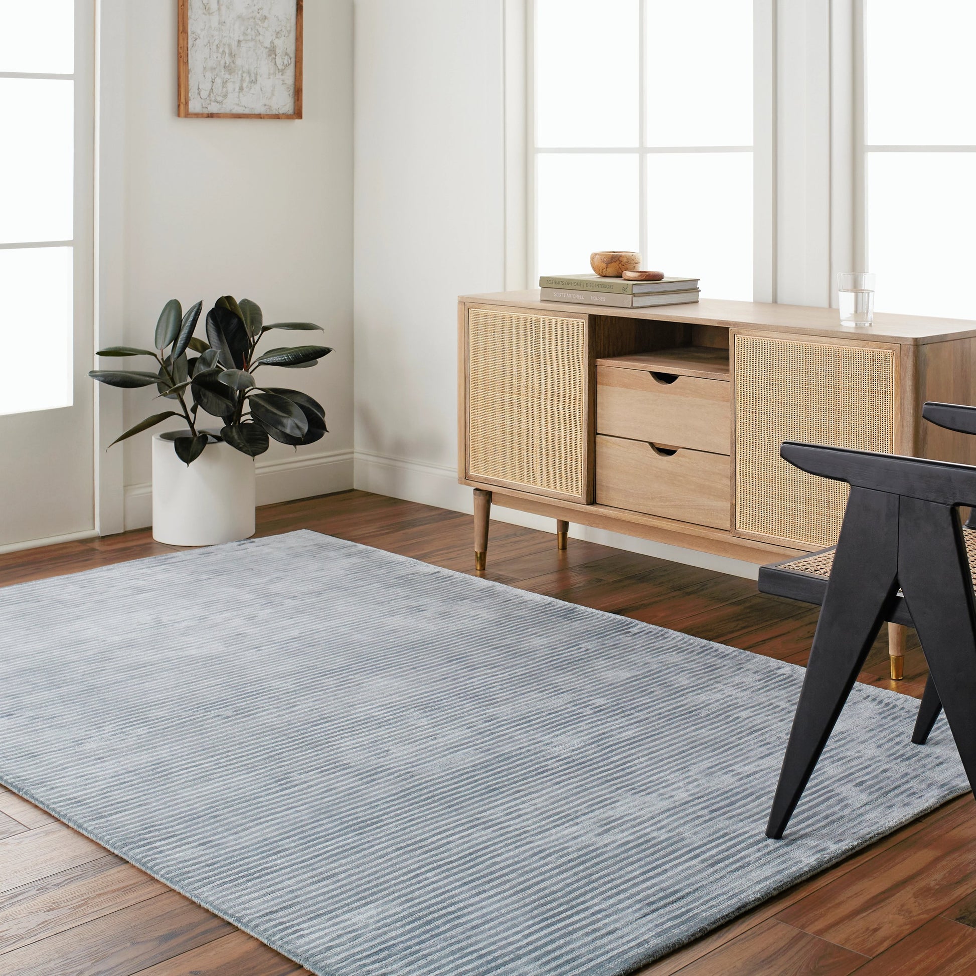 Graphite Rug - 629 by Surya. Made from 100% viscose in a unique style.