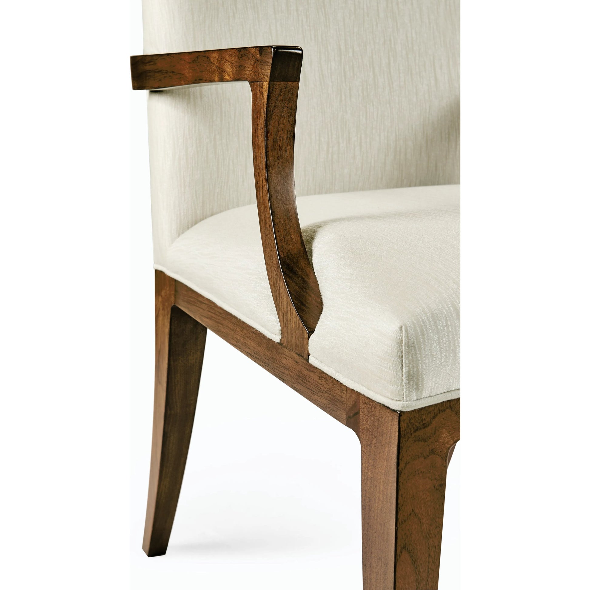 Toulouse Arm Chair by Jonathan Charles in walnut. Made from walnut in a modern style.