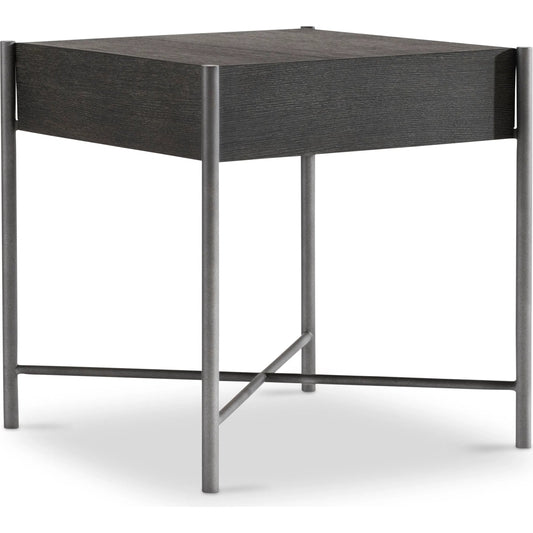 Outline Side Table by Bernhardt in kohl, atra. Made from wood, metal in a unique style.