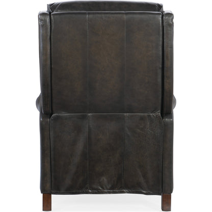 Stark Recliner by Hooker Furniture in brindisi trinita. Made from leather in a traditional style.