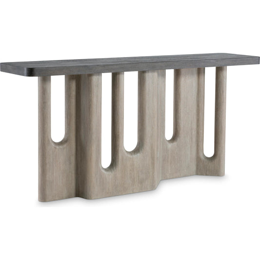 Malko Console Table by Bernhardt in forry, bracken. Made from wood in a transitional style.