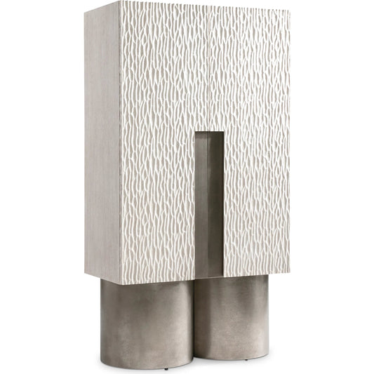 Solaria Bar Cabinet by Bernhardt in weathered bone. Made from unique in a modern style.