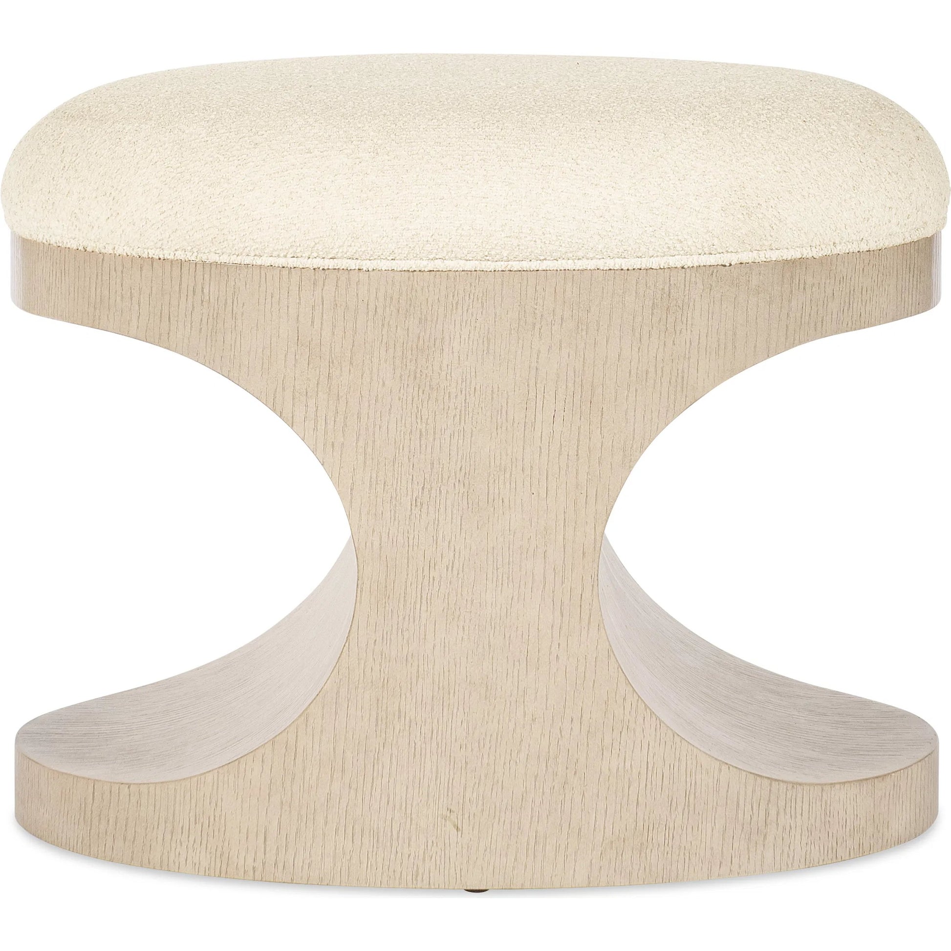 Westwood Bench by Hooker Furniture in tillson cloud and polished limestone. Made from resin, fabric in a transitional style.