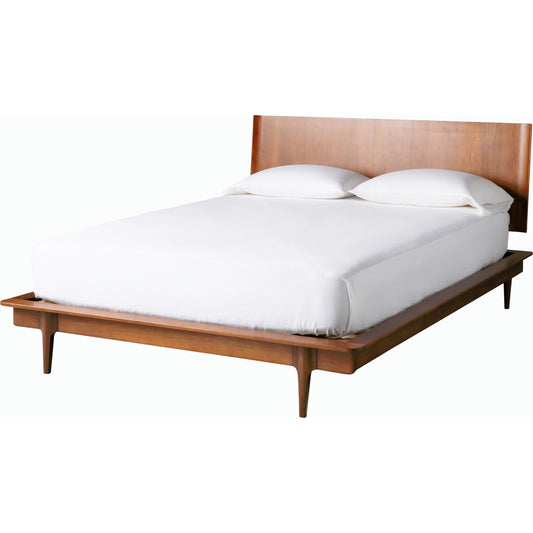 Grande Wood Bed - 526069 by Surya in top: brown, base: brown and stainedstained. Made from poplar in a modern style.