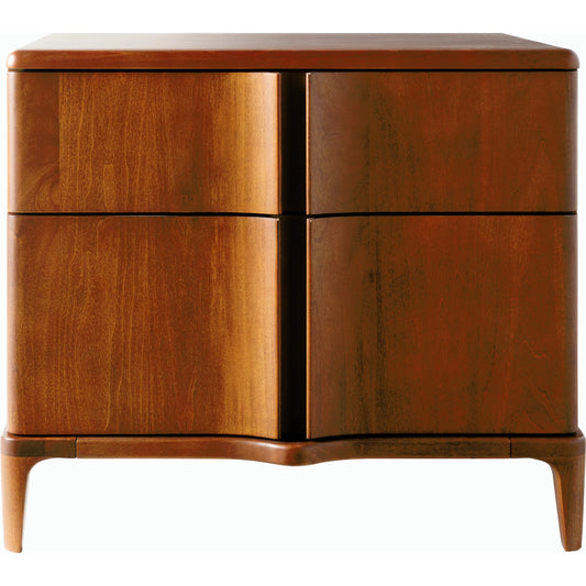 Grande Nightstand - 526077 by Surya in top: brown, base: brown and stainedrawstained. Made from poplar, manufactured wood in a transitional style.