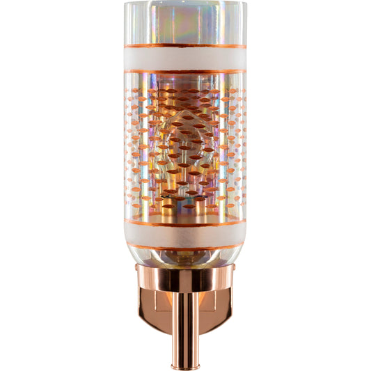 Greger - 14103 by Surya in fixture: metallic - copper, base: metallic - copper and hand finished. Made from fixture: metal, glass in a traditional style.