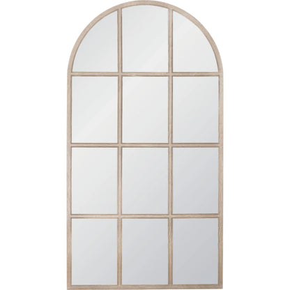 Grid Arched Mirror by Essentials For Living. Made from solid oak wood, plywood, glass in a modern style.