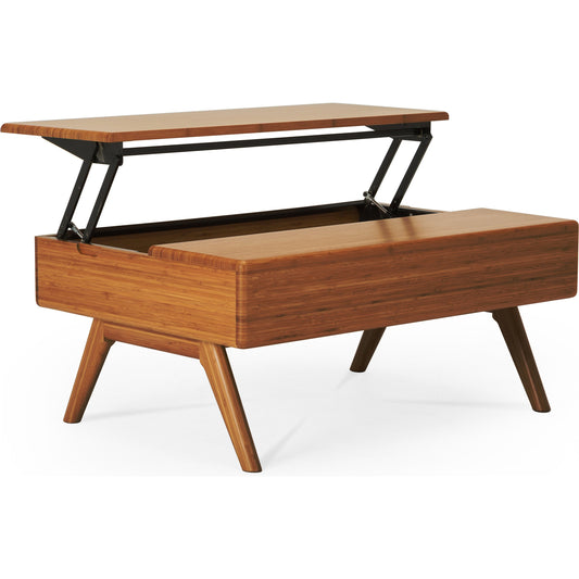 Rhody Lift Top Coffee Table by Greenington in amber. Made from 100% bamboo in a modern style.