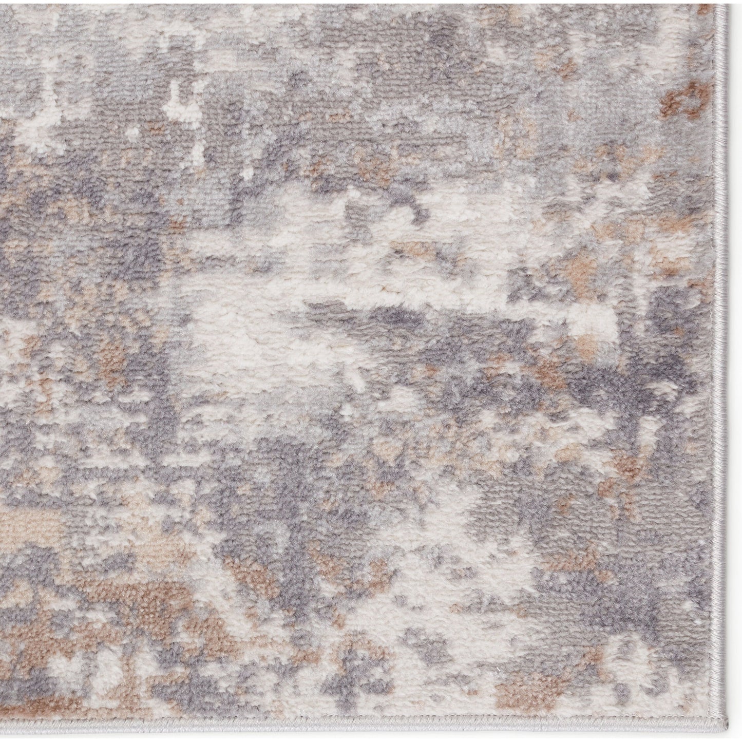 003 SI-1782394,SI-1782395,SI-1782396,SI-1782397 | Closeup | Grotto GRO03 Rug by Jaipur Living in gray, ivory. Made from 60% polypropylene, 40% polyester in a unique style.