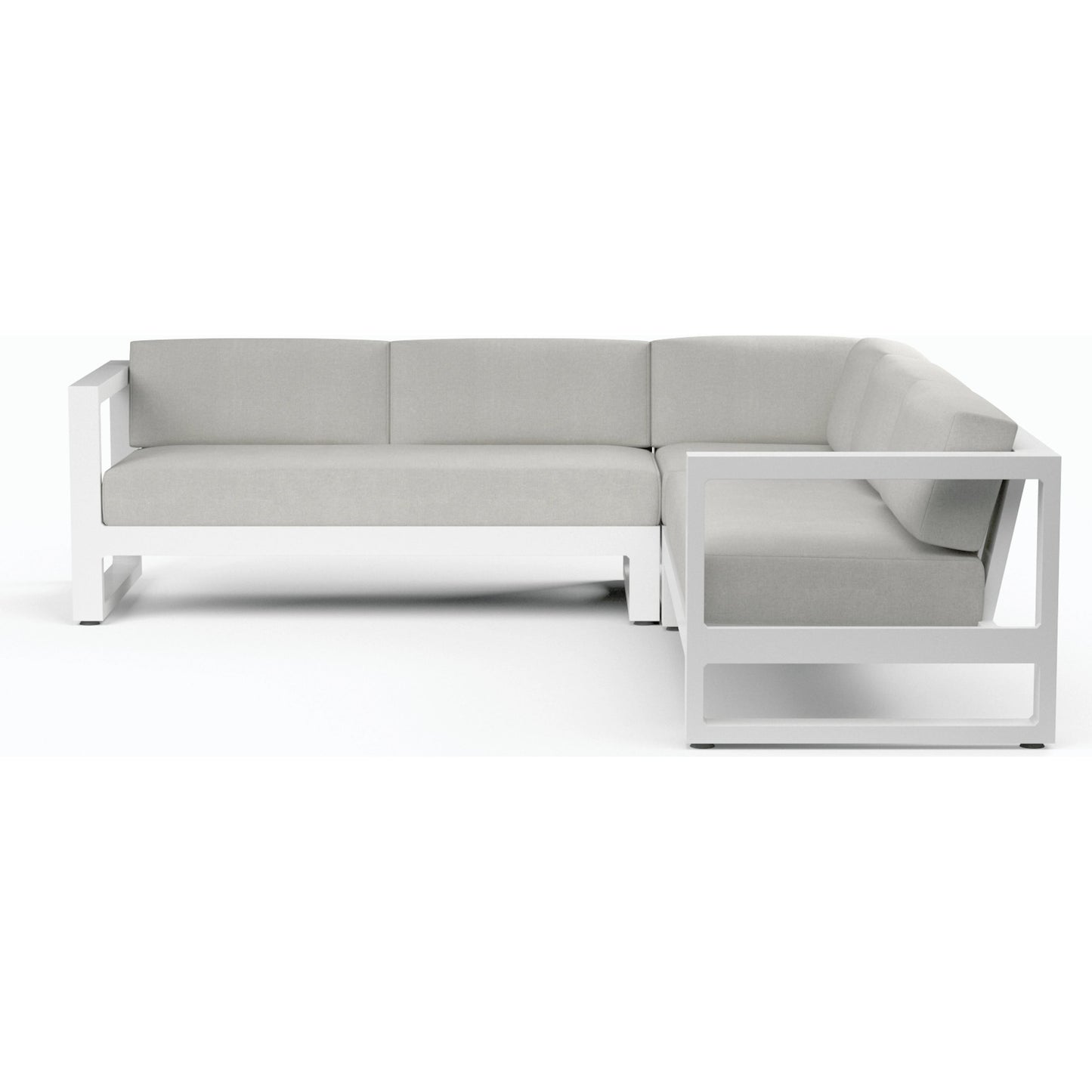 003 SI-2167153 | Additional Silo | Newport Outdoor Sectional by Sunset West in frost. Made from aluminum in a modern style.