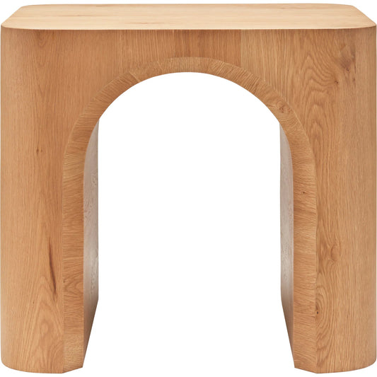 Grayson Coffee Table by Surya in top: brown; base: brown and natural. Made from oak veneer in a unique style.