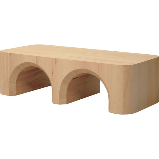 Grayson Coffee Table by Surya in brown. Made from oak veneer in a transitional style.