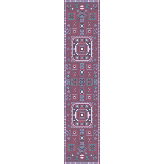 Greta Rug - 12953 by Surya in mauve, navy. Made from 100% wool in a unique style.