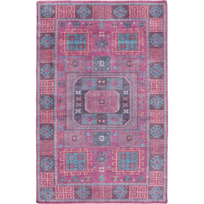 Greta GRT-1001 Rug by Surya in blue, burgandy, lavender, navy. Made from 100% wool in a unique style.
