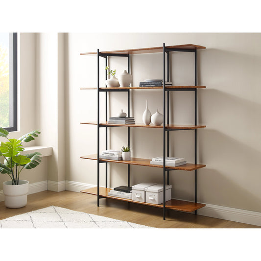 Studio Plus Metal Shelf by Greenington in amber. Made from solid moso bamboo, metal in a modern style.