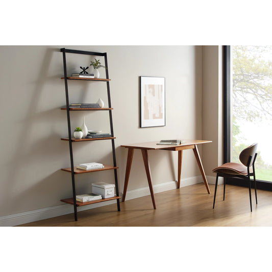Studio Plus Leaning Shelf by Greenington in amber. Made from solid moso bamboo, metal in a modern style.