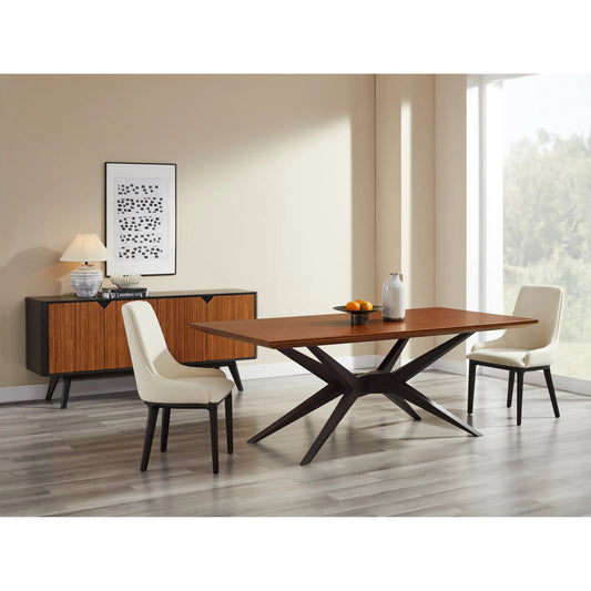 Sonoma Dining Table by Greenington in caviar. Made from 100% solid moso bamboo in a modern style.