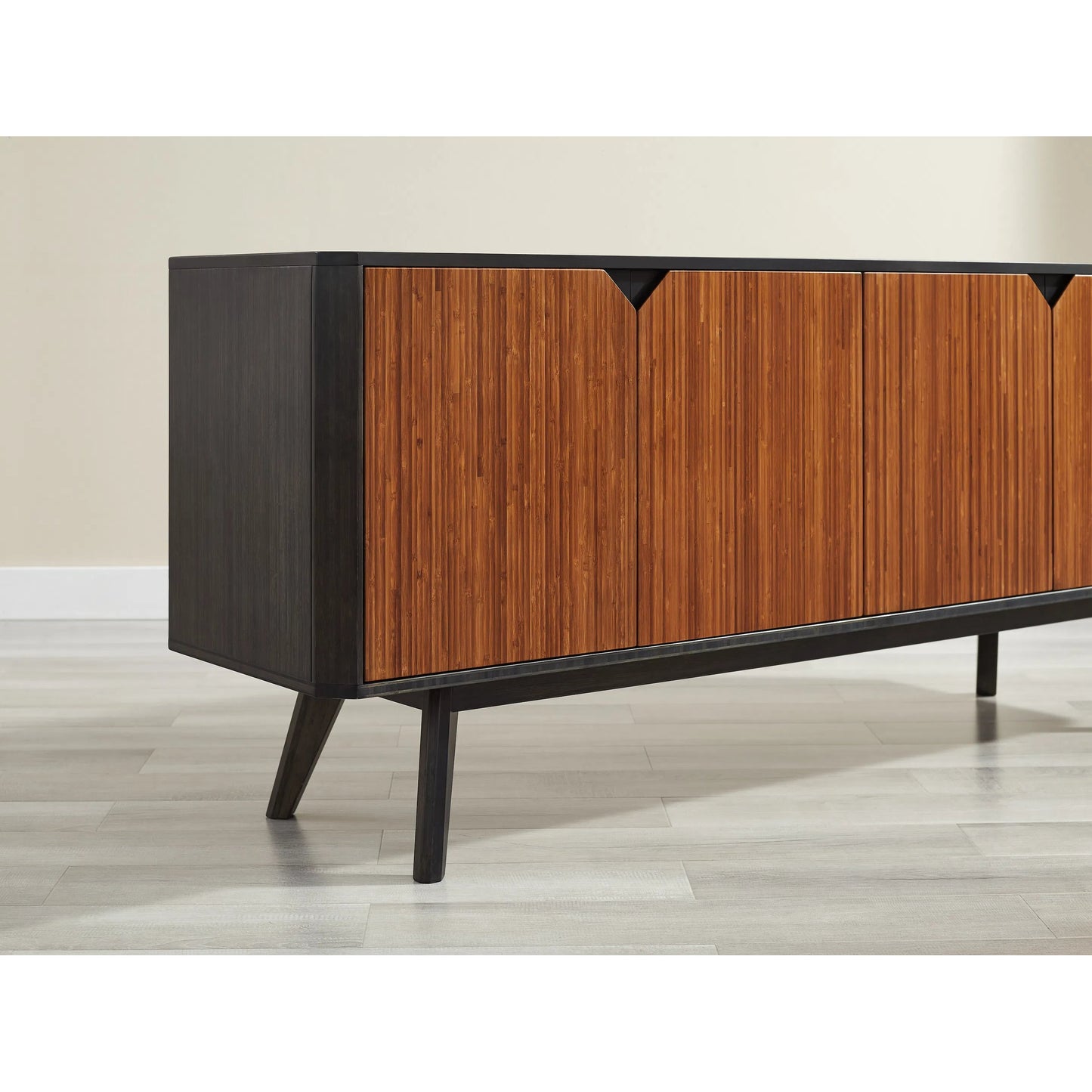 004 SI-2328986 | Closeup | Sonoma Sideboard by Greenington in amber. Made from 100% solid moso bamboo in a modern style.