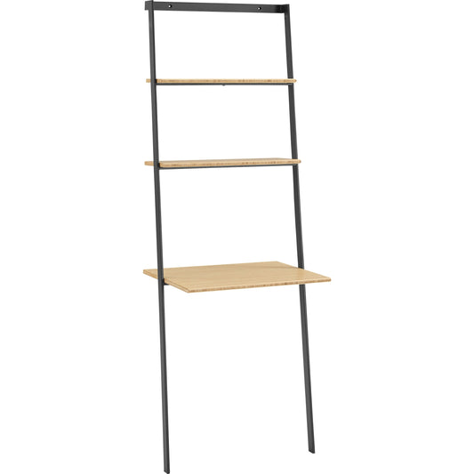 Santa Cruz Leaning Desk by Greenington in wheat. Made from solid moso bamboo, metal in a modern style.