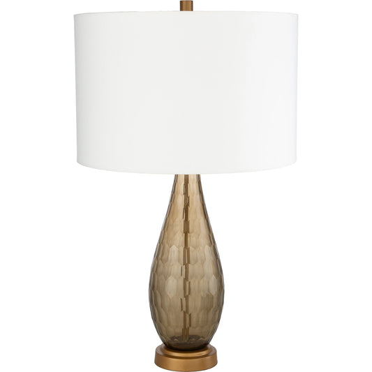 Glasshouse Table Lamp - 24853 by Surya. Made from cotton, glass, metal in a coastal style.