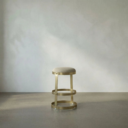 Dior Counter Stool by Noir. Made from metal in a transitional style.
