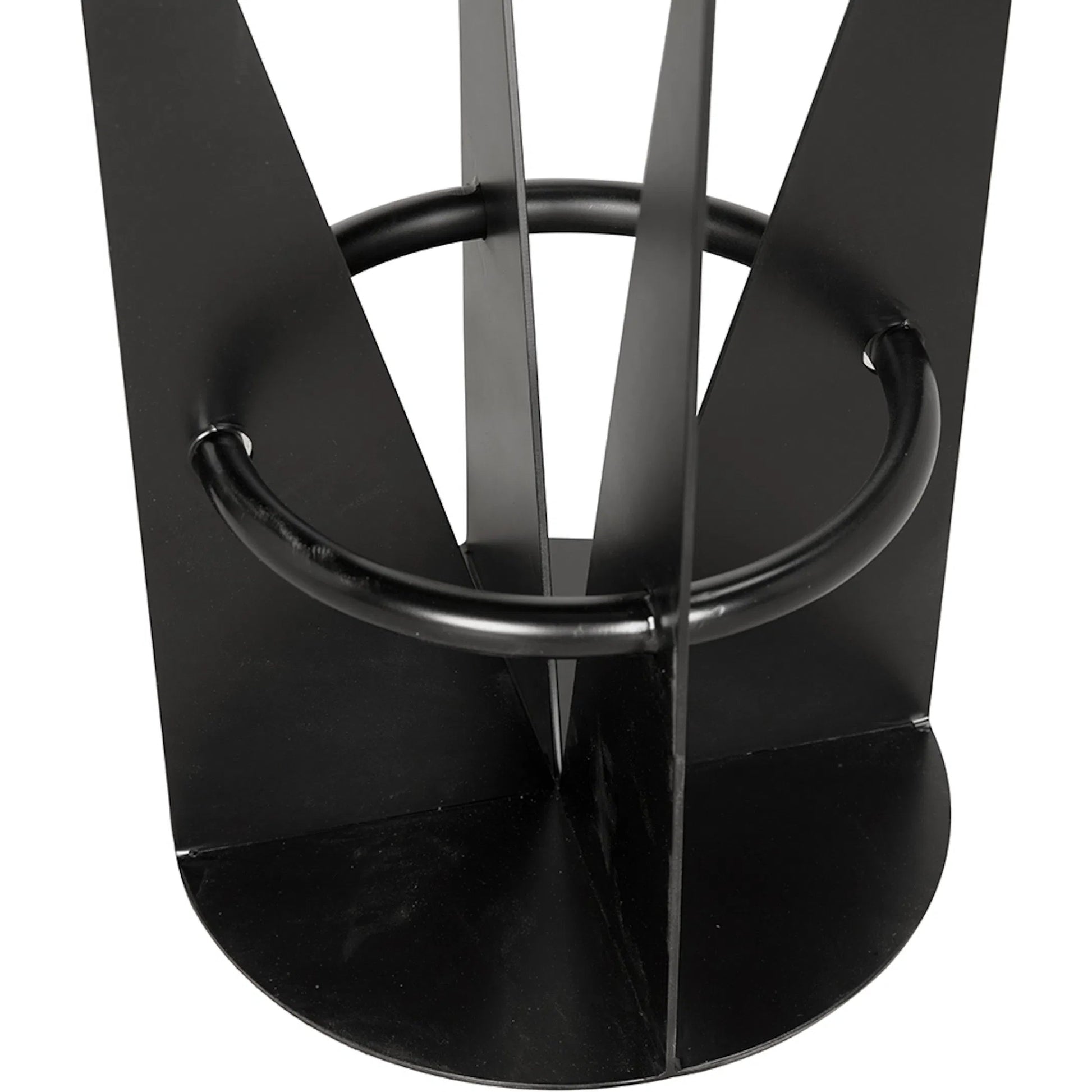 Nagoya Counter Stool by Noir in matte black. Made from iron, white oak in a unique style.