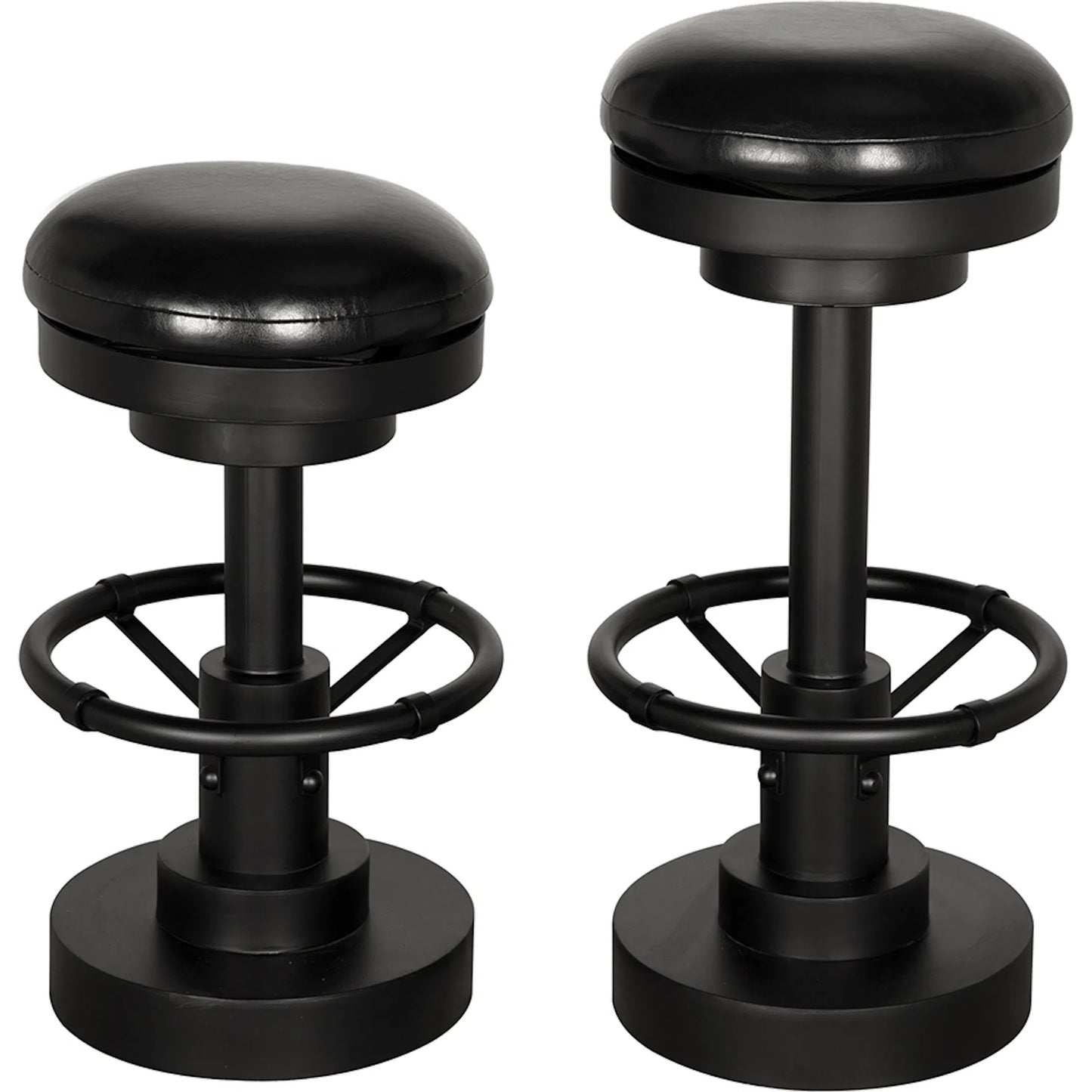 004 SI-2449038 | Additional Silo | Brisbane Bar Stool by Noir in matte black. Made from iron in a modern style.