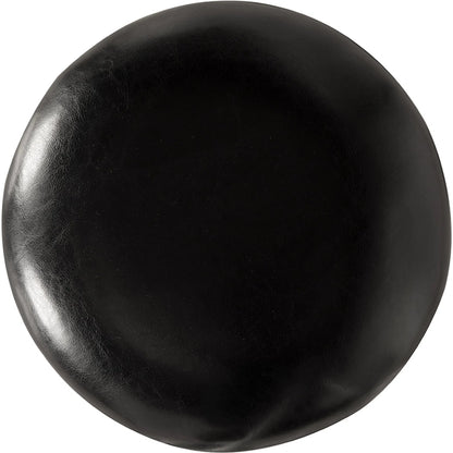 Brisbane Counter Stool by Noir in matte black. Made from iron, leather in a unique style.