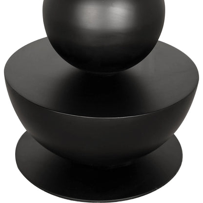 Perth Counter Stool by Noir in matte black. Made from iron, leather in a modern style.