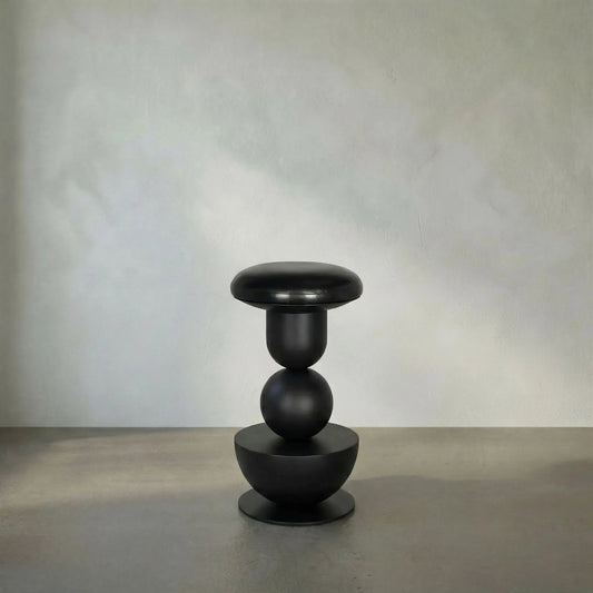 Perth Counter Stool by Noir in matte black. Made from iron in a modern style.