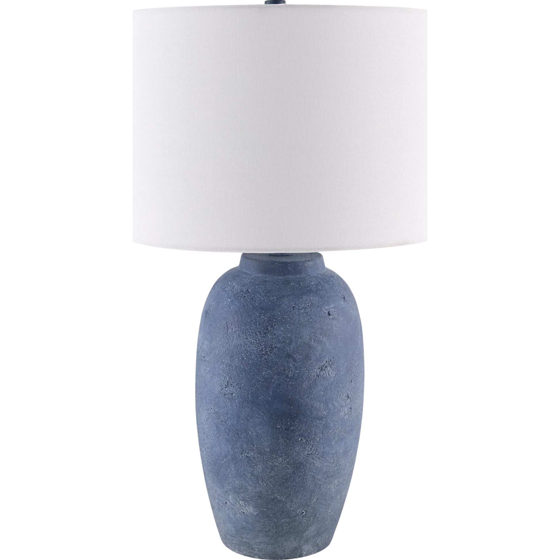 Gasius Accent Table Lamp by Livabliss in metallic, painted. Made from cement, linen, iron in a modern style.