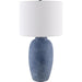Gasius Accent Table Lamp by Livabliss in metallic, painted. Made from cement, linen, iron in a modern style.