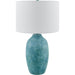 Gasius Accent Table Lamp by Livabliss in metallic, painted. Made from cement, linen, iron in a modern style.