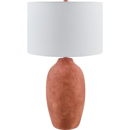 Gasius Accent Table Lamp by Livabliss in metallic, painted. Made from cement, linen, iron in a modern style.