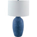 Gasius Accent Table Lamp by Livabliss in metallic, painted. Made from cement, linen, iron in a modern style.