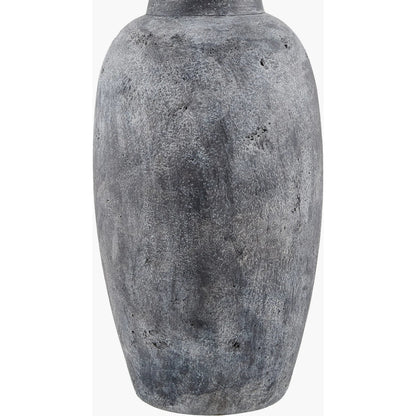 Gasius Accent Table Lamp by Livabliss in metallic, painted. Made from cement, linen, iron in a modern style.