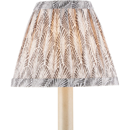 Plume Tapered Chandelier Shade by Currey and Company. Made from cotton in a cottage & farmhouse style.